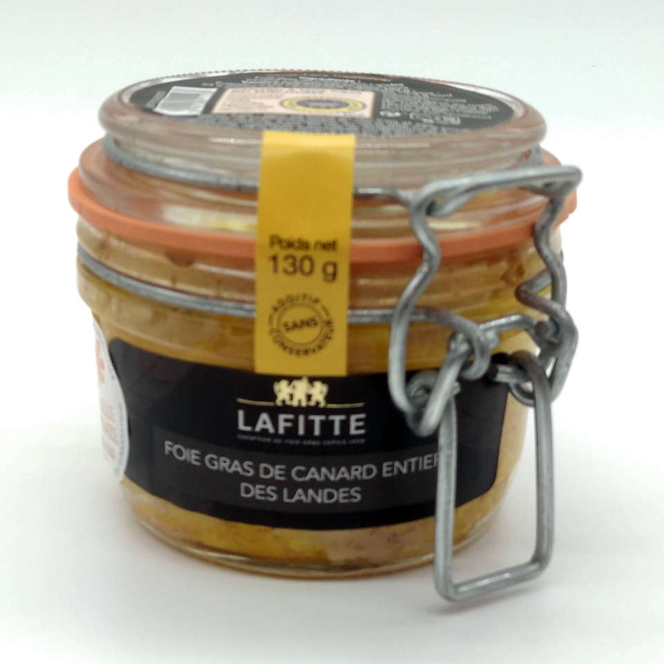 Foie gras de canard entier Lafitte 130 grs