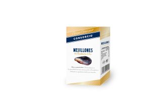 Mejillones al natural conservas consorcio gran gourmet 111 grs