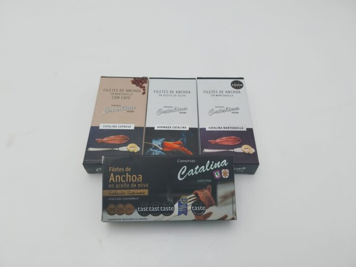 Octavillos Anchoas Catalina – Surtido Gourmet de 4 Sabores - Imagen 1