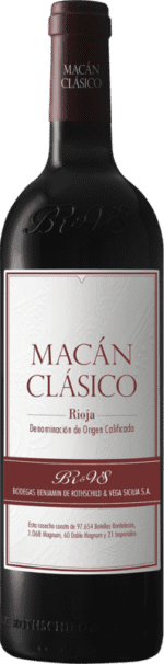 Vino tinto MACÁN CLÁSICO Cosecha 2021 0,75l