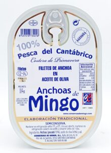 Anchoas Mingo Hansa serie oro lata de 14 filetes