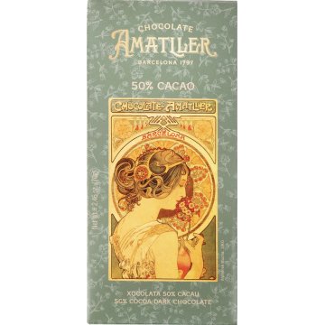 AMATLLER 50 % CACAO Tableta de chocolate Amatller 50 % cacao 70 grs - Imagen 1