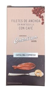 Octavillo anchoas catalina mantequilla con café