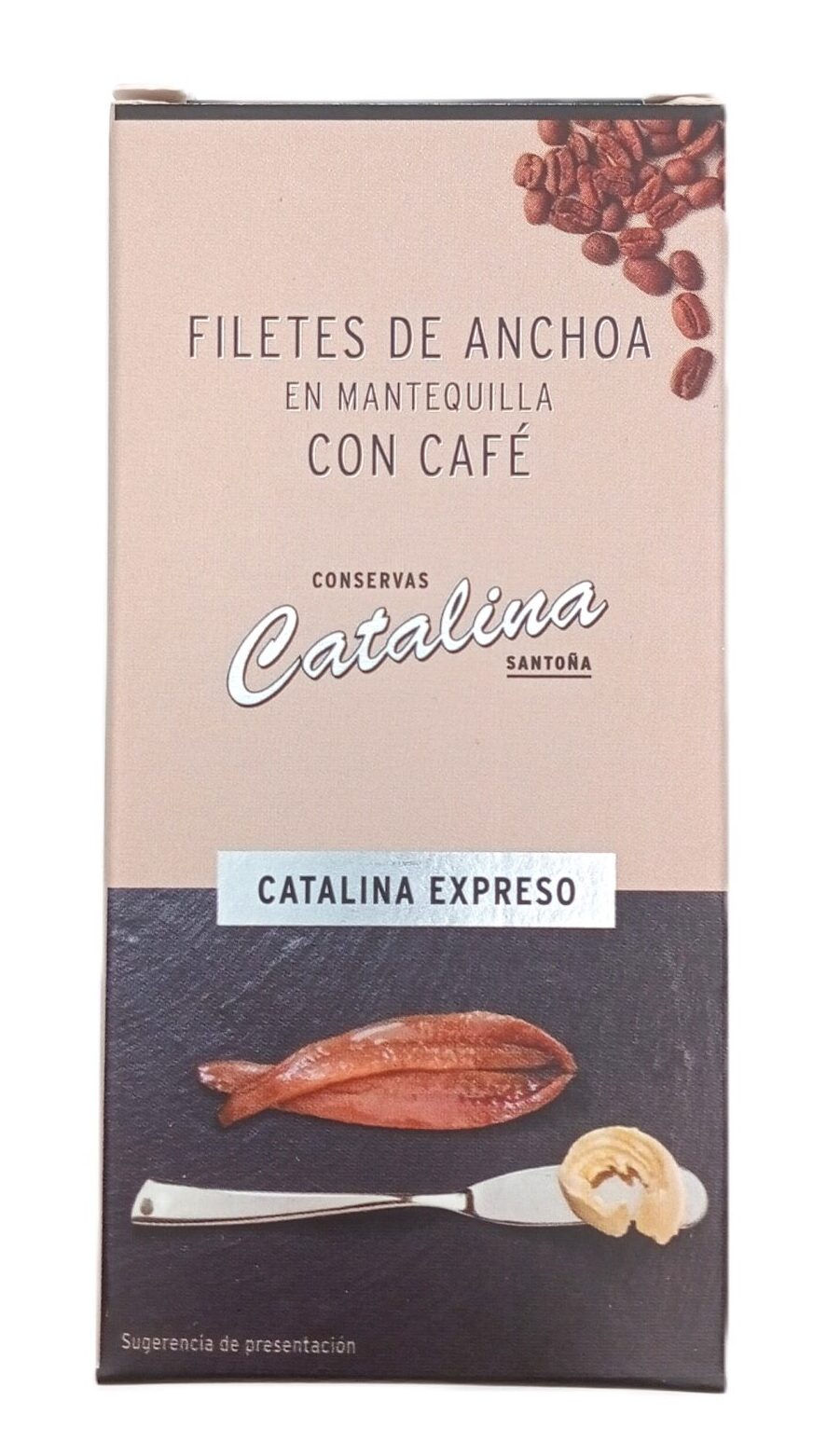 CATALINA CAFE Y MANTEQUILLA OCTAVILLO Octavillo anchoas catalina mantequilla con café - Imagen 1