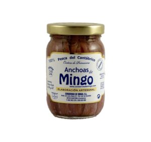 Tarro de 32 filetes anchoas Mingo en aceite de oliva