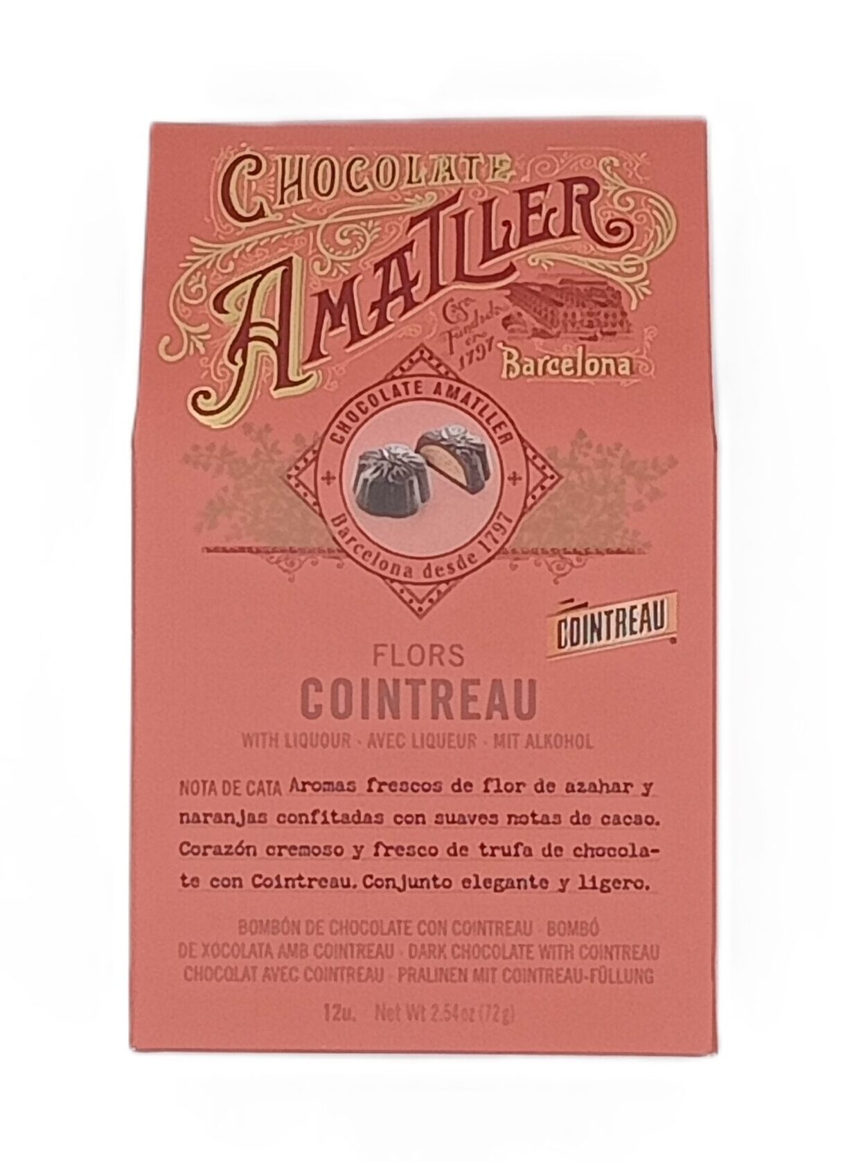 amatller cointreau Chocolate Flors Cointreau 72 gr AMATLLER - Imagen 1