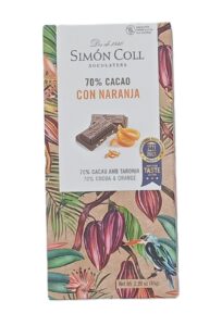 Chocolate 70% y Naranja SIMON COLL 85gr