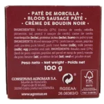 PATE DE MORCILLA ARBEYAL 100 GRS - Imagen 2