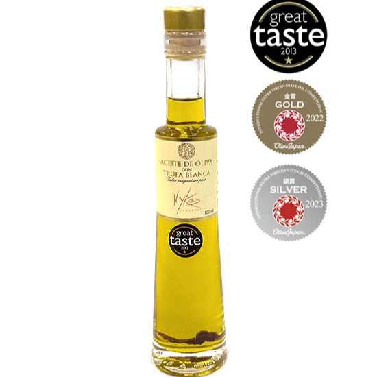 2358-AOVE-CON-TRUFA-BLANCA-MYKES Aceite con Trufa Blanca Mykes Oliva Virgen Extra - Imagen 1