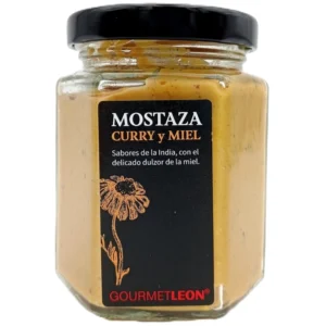 MOSTAZA DE CURRY CON MIEL 160 ML GOURMET LEON