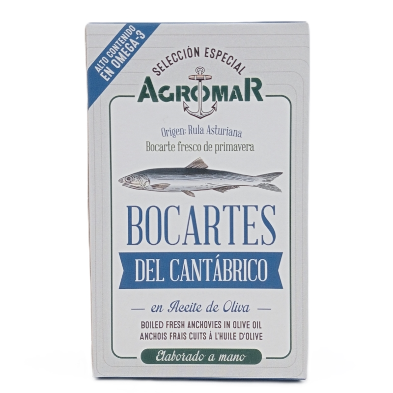 8112-bocartes-del-cantabrico-conservas-agromar BOCARTES DEL CANTABRICO EN ACEITE DE OLIVA 115GR LATA CONSERVAS AGROMAR - Imagen 1