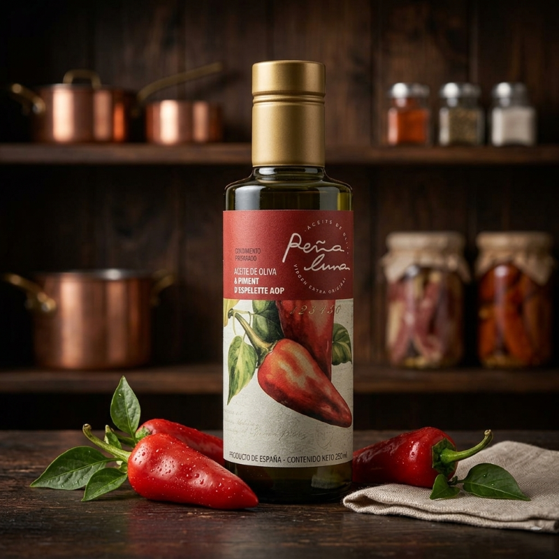 2636-AOVE-PIMIENTO-ROJO-PEÑA-LUNA-BOTELLA-250ML A.O.V.E. PIMIENTO ROJO PEÑA LUNA BOTELLA 250 ML. - Imagen 1