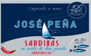 Sardinillas Picantes en aceite de oliva 16/20 piezas | Lata 115gr | Tradición | Jose Peña